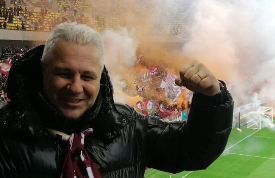 Marius Șumudică, la Arena Națională, în timpul derby-ului Rapid - Dinamo