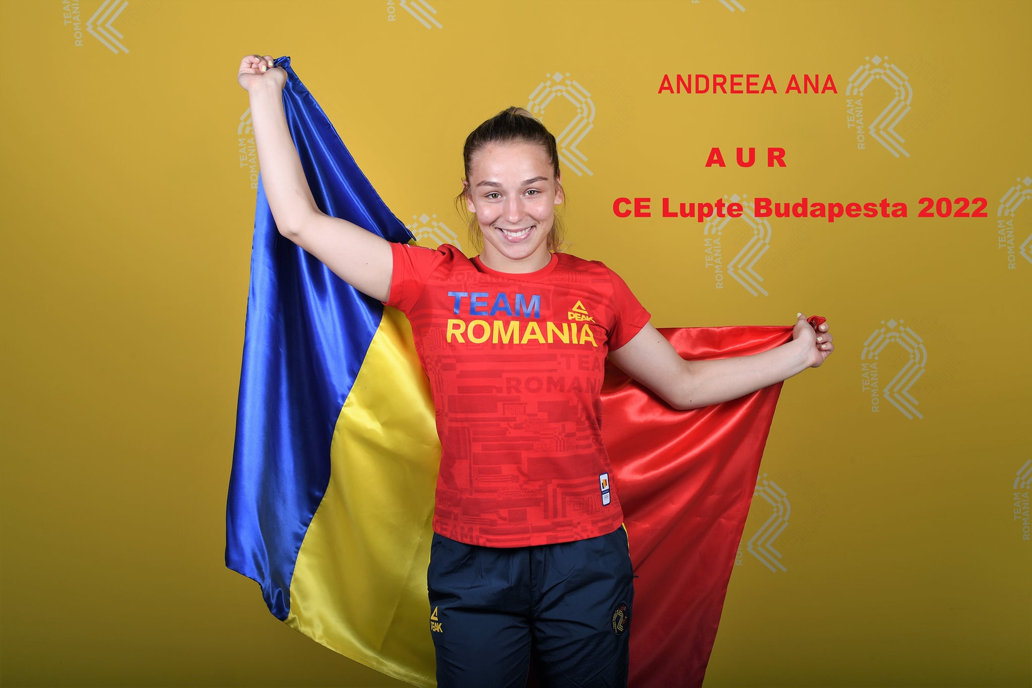 Andreea Ana a devenit prima campioană europeană la lupte din România
