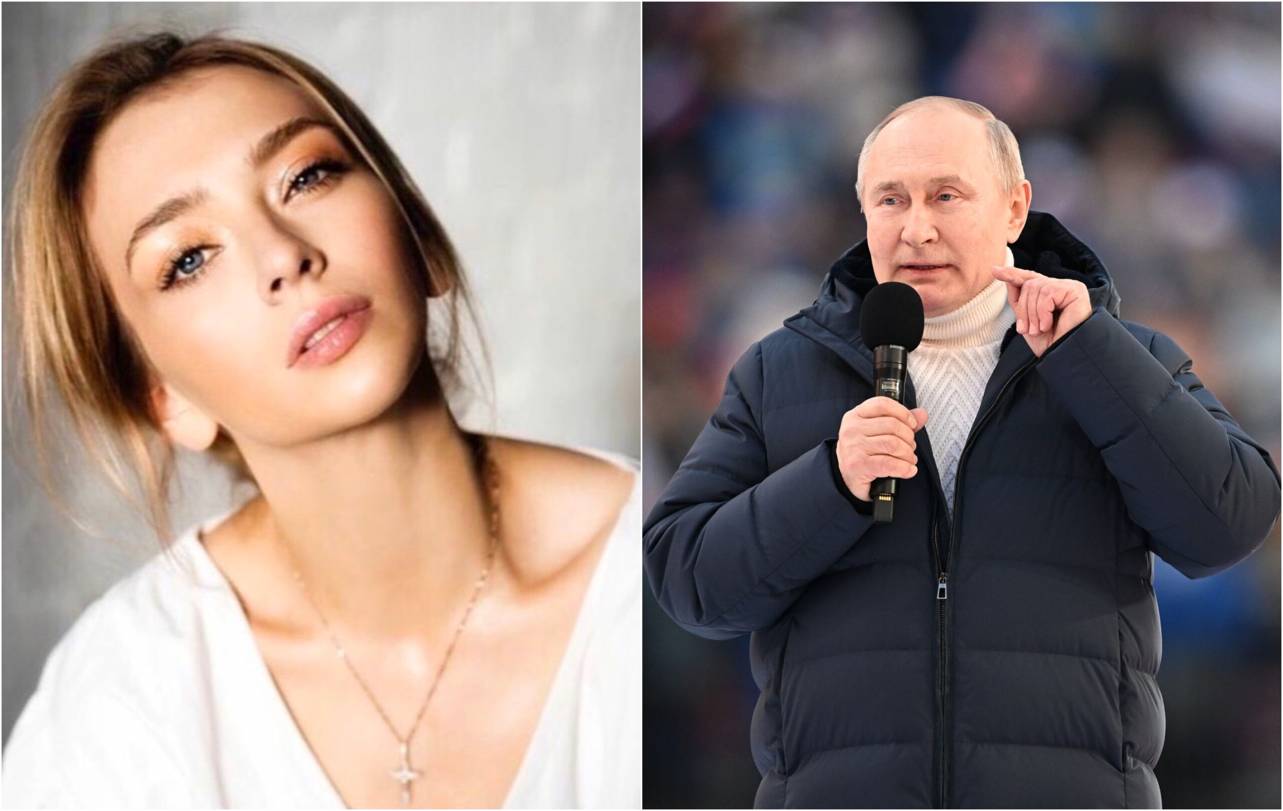 „Rușinos și dezgustător!” Reacții vehemente după apariția scandaloasă a unei tinere de 26 de ani la mitingul lui Vladimir Putin. „Purta litera ‘Z’ sub jachetă?”