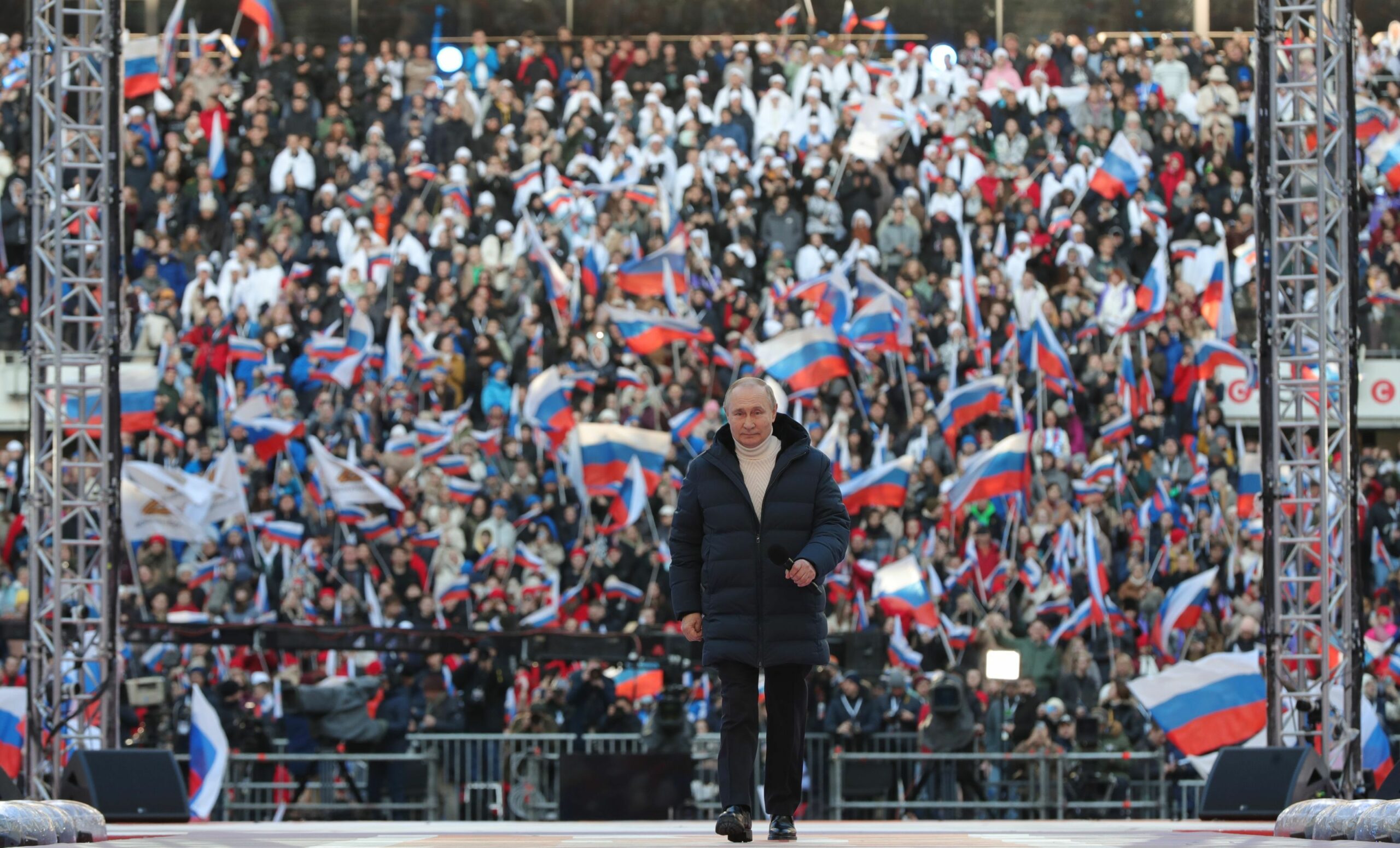 Vladimir Putin a participat, în martie, la un mintg de amploare la Moscova