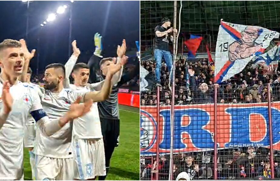 CFR Cluj – FCSB 0-1 | Jucătorii lui Toni Petrea au declanșat „fiesta” alături de suporteri! Imaginile unei seri magice pentru „roș-albaștri”