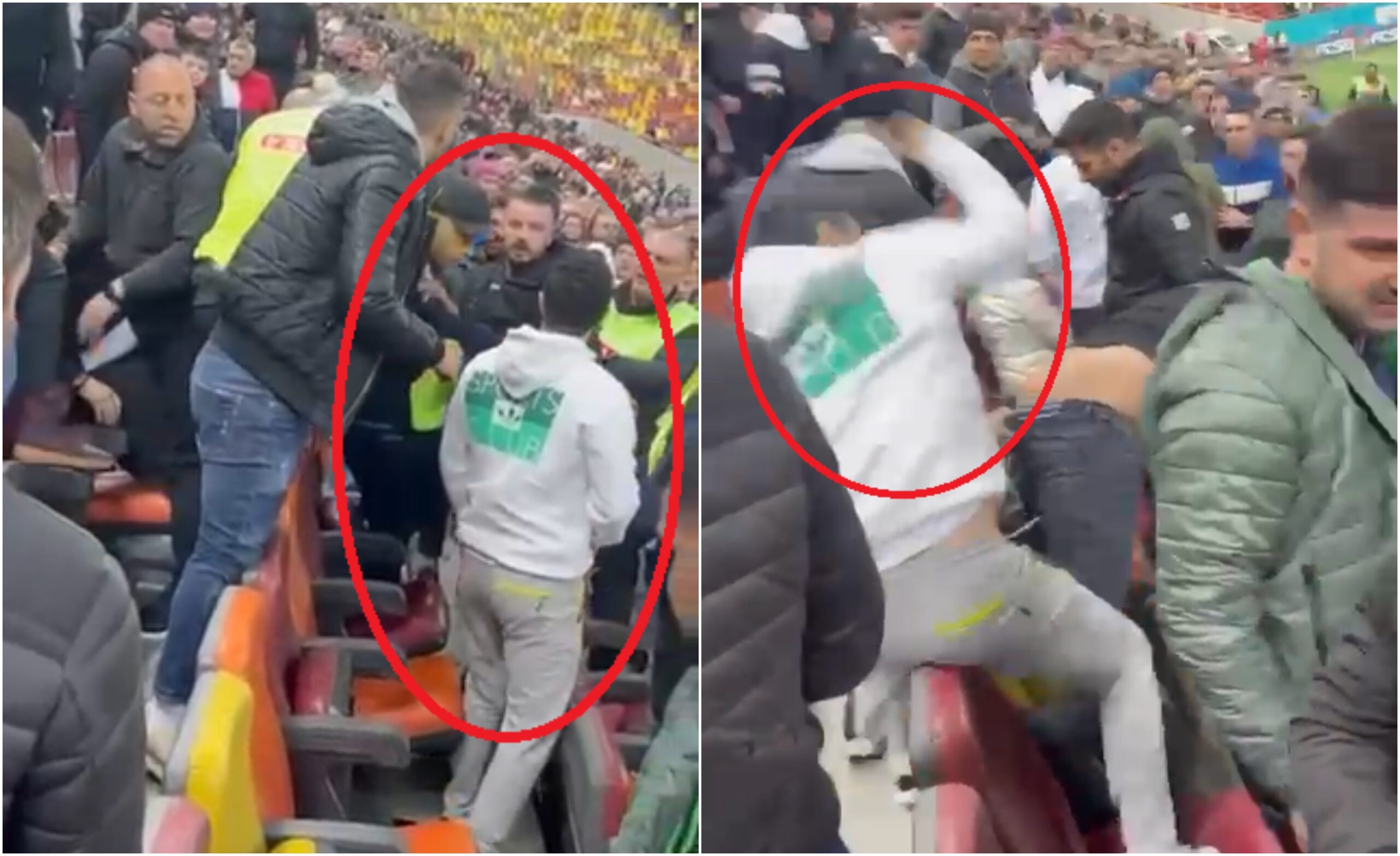 Lucian Becali a bătut un spectator la meciul FCSB – Universitatea Craiova! Primul video cu scandalul monstru de pe Arena Națională