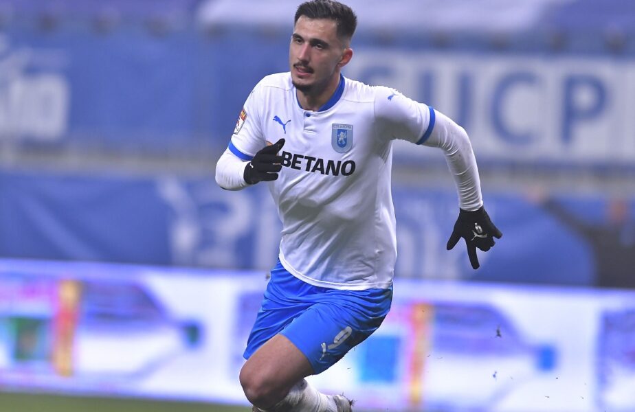 Andrei Ivan a deschis scorul în derby-ul FCSB – Universitatea Craiova! Atacantul oltenilor, la primul gol din play-off