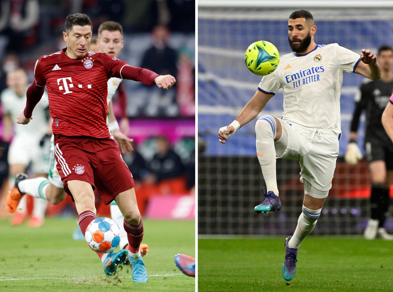 Robert Lewandowski și Karim Benzema promit spectacol în UEFA Champions League