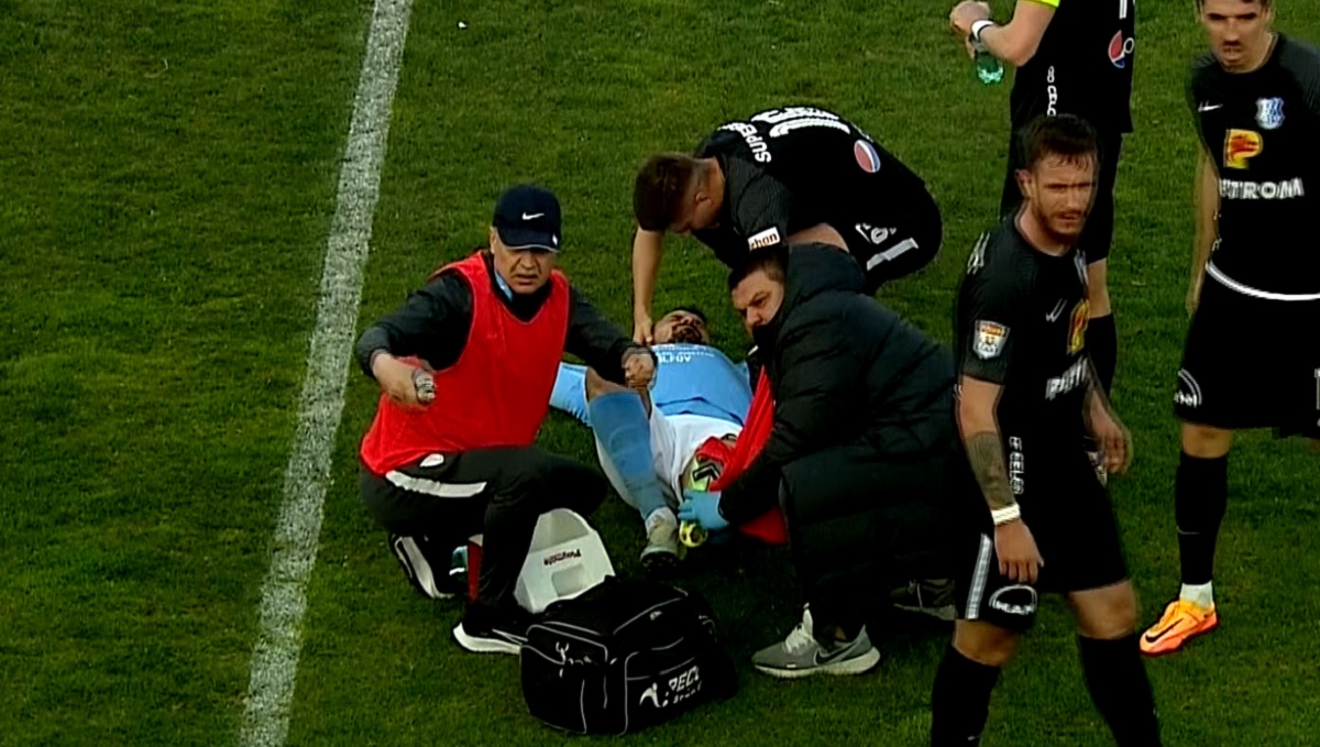 FC Voluntari – Farul | Constantin Budescu, scos pe targă de pe teren! „Budi a căzut fără să fie atins de nimeni. Verdict dur din partea medicilor