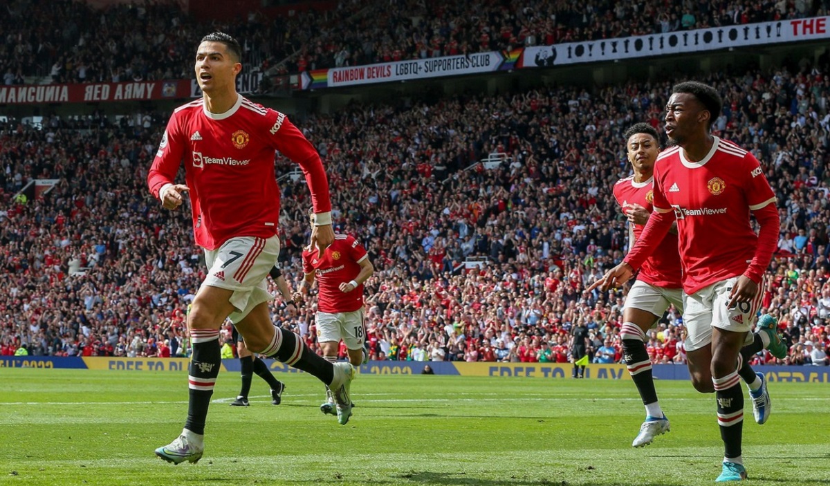 Cristiano Ronaldo, în meciul Manchester United - Norwich 3-2