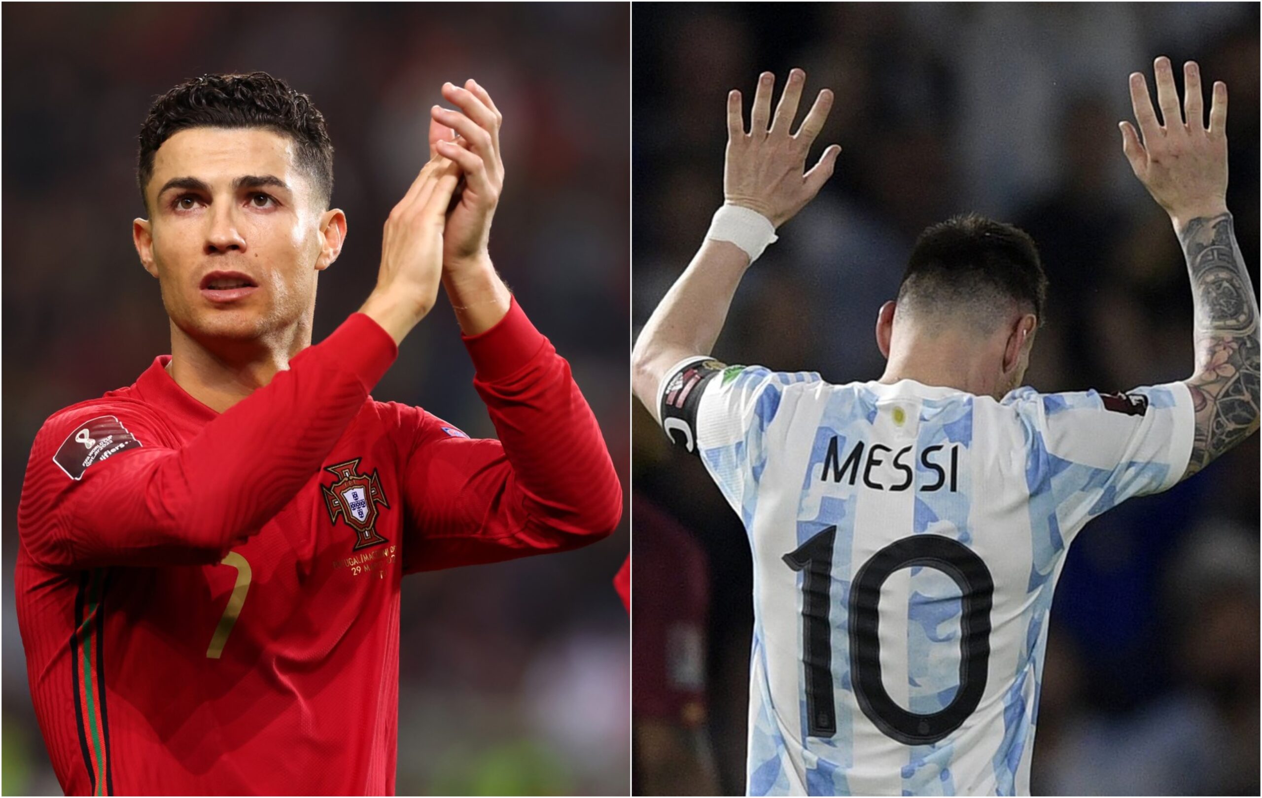 Cristiano Ronaldo și Lionel Messi, Portugalia și Argentina