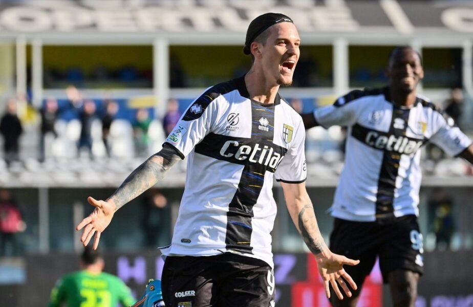 Dennis Man, un nou gol în Serie B! Atacantul român a înscris în Brescia – Parma. Execuţie de vârf autentic