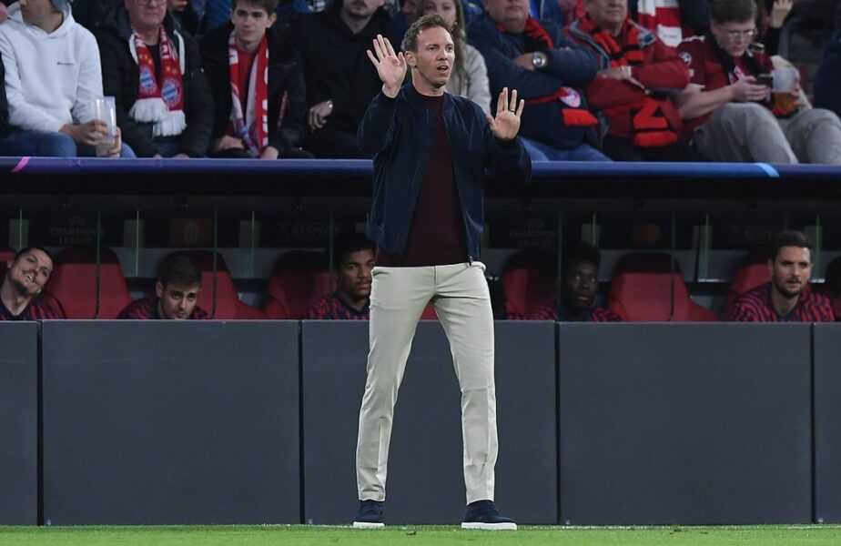 Julian Nagelsmann, în meciul Bayern - Villarreal, din sferturile UEFA Champions League