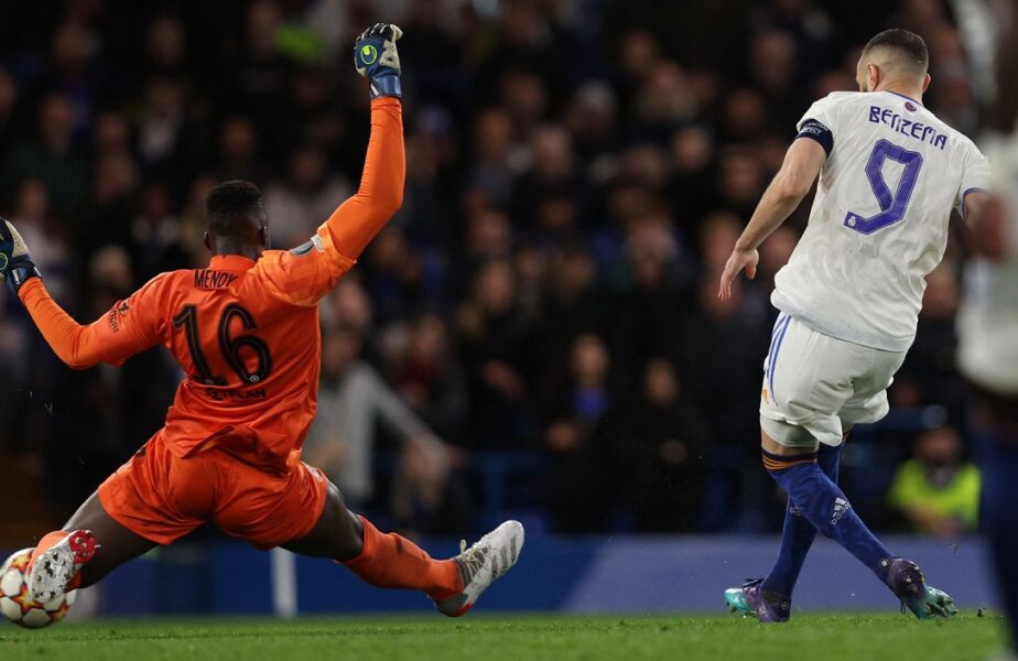 Chelsea – Real Madrid | Edouard Mendy, gafă uluitoare pe Stamford Bridge. I-a pus „pe tavă” hat-trick-ul lui Karim Benzema. Și Rudiger s-a făcut de râs!