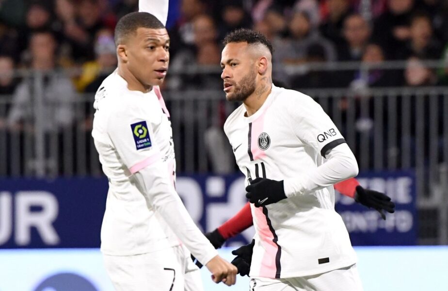 Neymar și Mbappe, hat-trick-uri cu Clermont