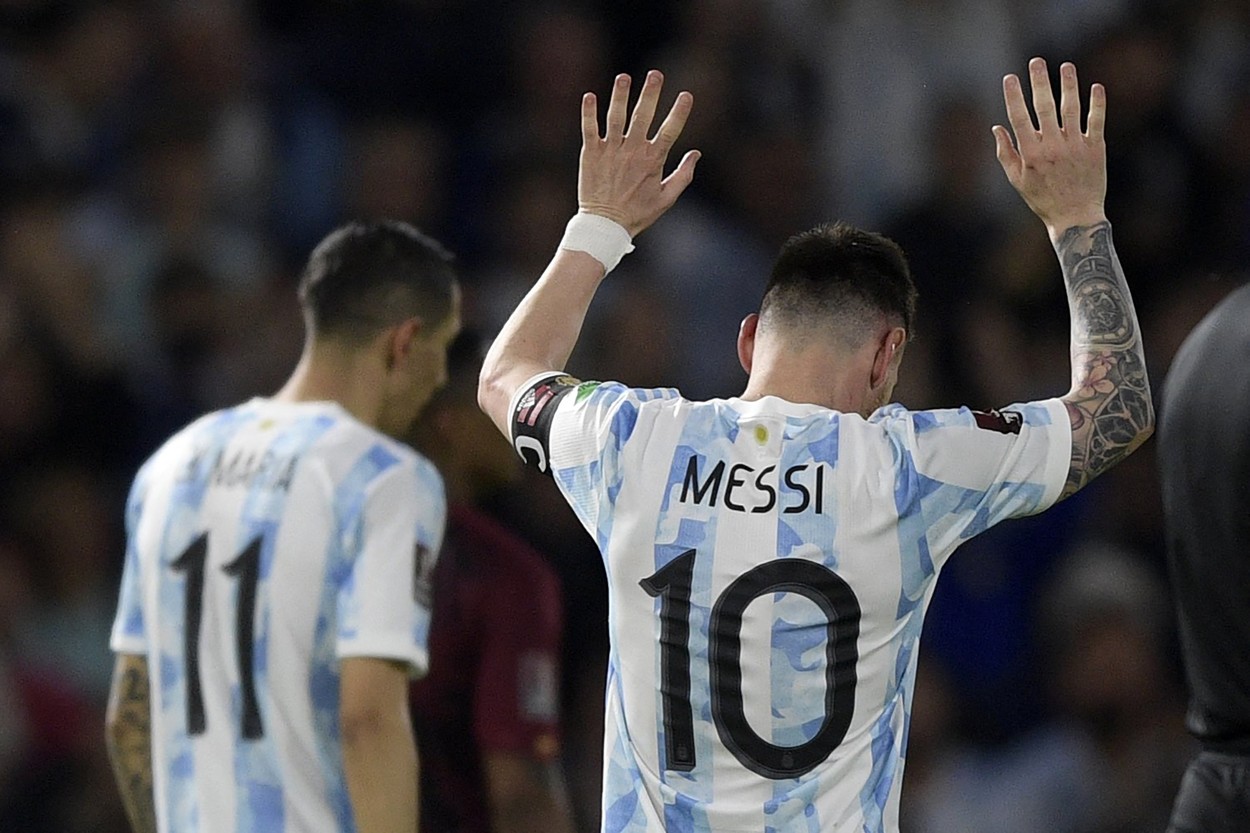 Lionel Messi, în timpul unui meci pentru Argentina