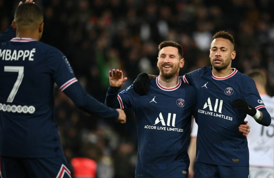 Moment istoric! Mbappe, Messi şi Neymar au marcat în acelaşi meci pentru prima dată. „Tripleta stelară” de la PSG a făcut show cu Lorient. Cifrele uluitoare ale atacantului francez
