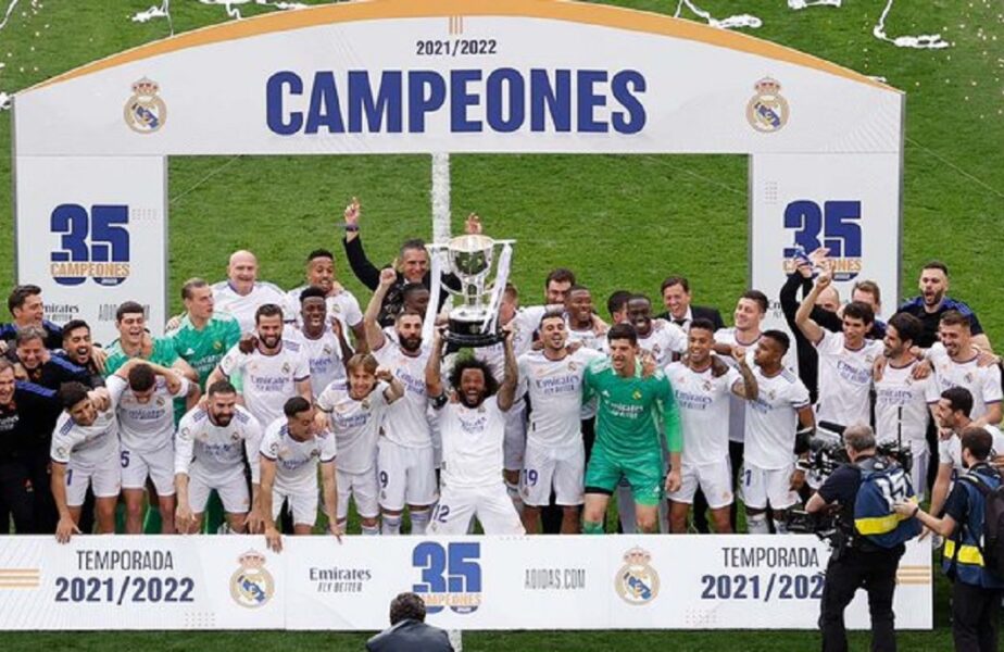 Real Madrid e noua campioană a Spaniei! „Galacticii” au primit trofeul după o victorie spectaculoasă cu Espanyol. Bucuria de pe Bernabeu + Toate reacţiile