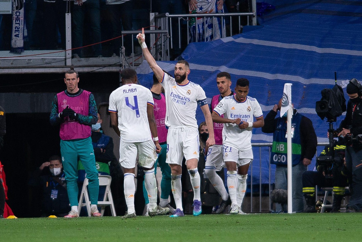 Karim Benzema, bucurie după marcarea unui gol