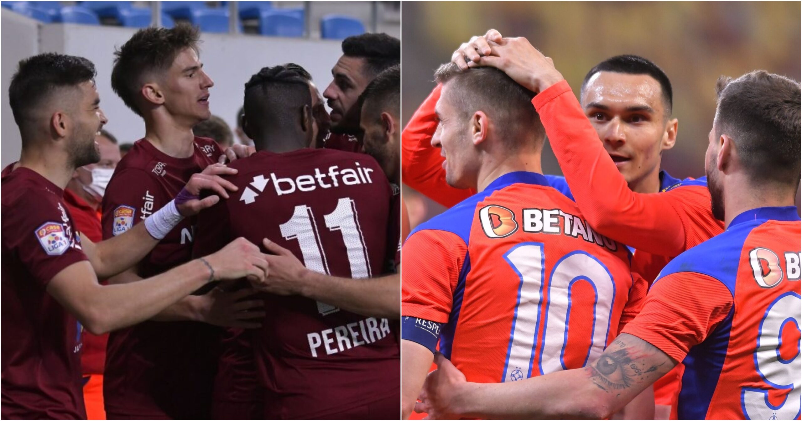 CFR Cluj și FCSB se luptă pentu trofeu