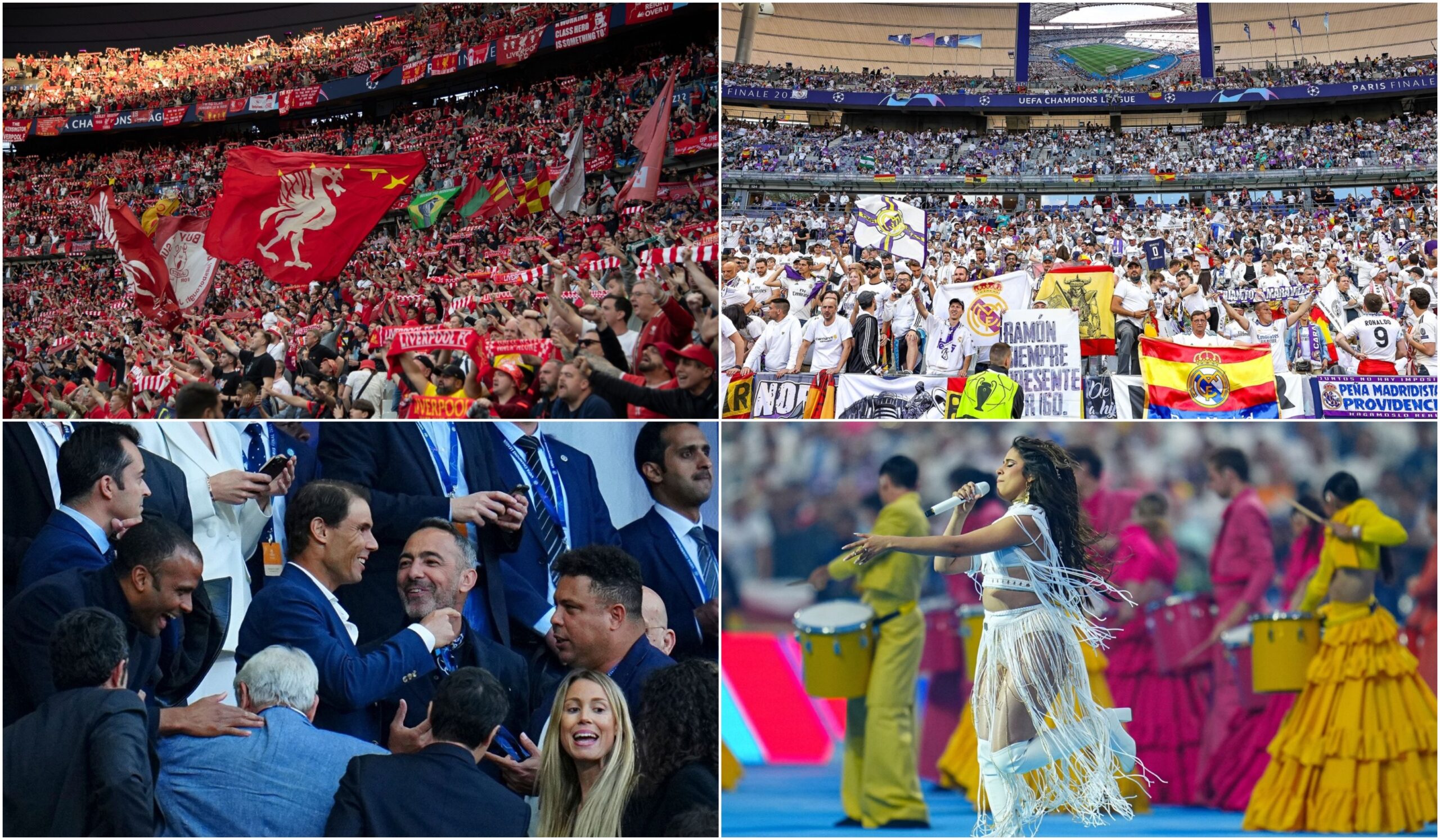 Atmosferă senzațională la finala UEFA Champions League! Fanii lui Liverpool și Real Madrid, dezlănțuiți. Camila Cabello, show în deschiderea meciului