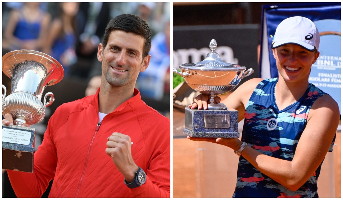 Novak Djokovic şi Iga Swiatek, campionii de la Roma! Liderul ATP a scris din nou istorie în tenis