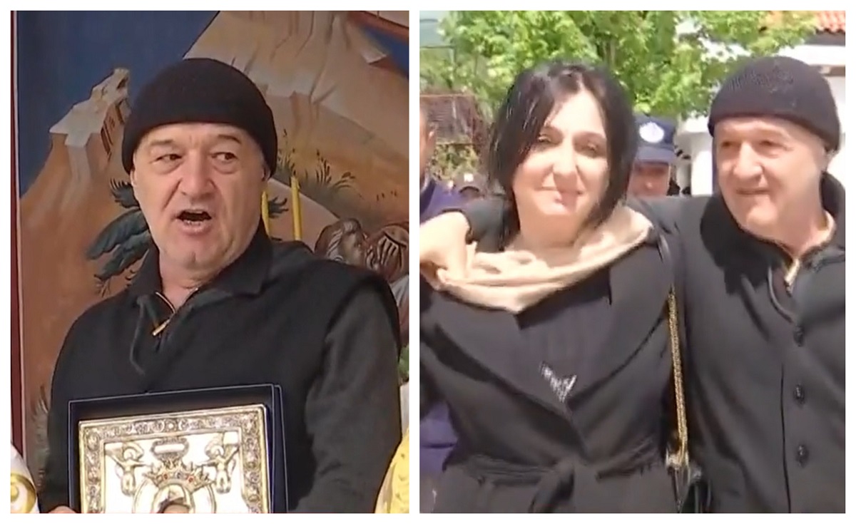 Gigi Becali a fost la Mănăstirea Pantocrator din Drăgăneşti