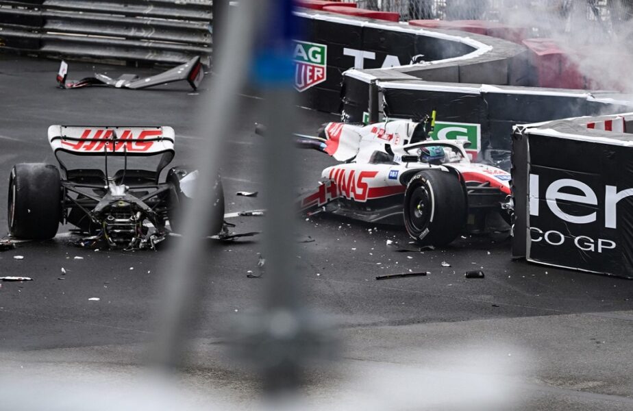 Mick Schumacher şi-a rupt maşina în două la Marele Premiu de la Monaco. Imagini de necrezut cu accidentul făcut de fiul lui Michael Schumacher
