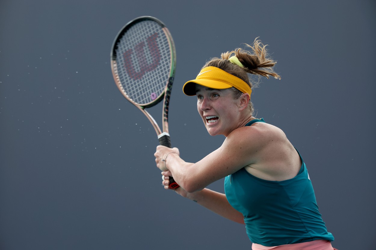 Elina Svitolina, în timpul turneului de la Miami