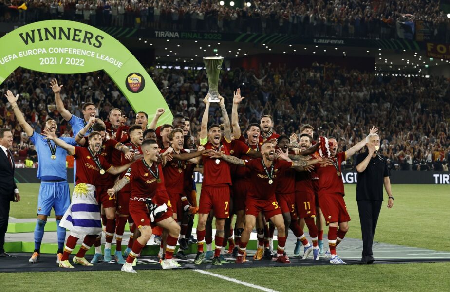 Roma – Feyenoord 1-0. Echipa lui Jose Mourinho a câștigat Conference League! Primul trofeu european din istoria italienilor
