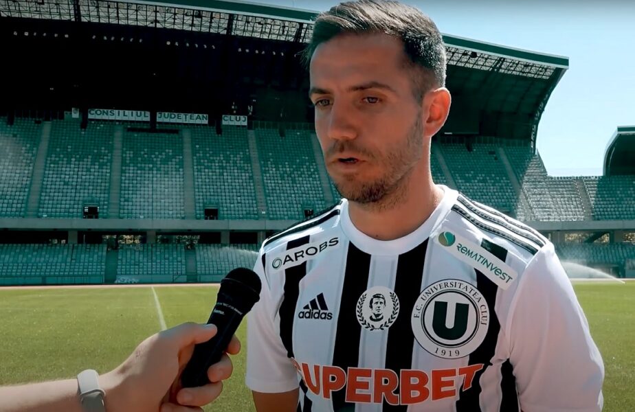 Alex Chipciu, primele declarații după transferul la U Cluj: „Mă simt entuziasmat! Vreau să oferim spectacol!”