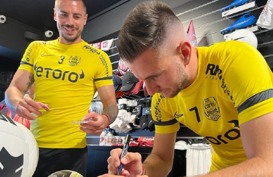 Andrei Burcă și Adrian Păun au vândut abonamente fanilor lui CFR Cluj . Imagini de senzație cu vedetele lui Dan Petrescu