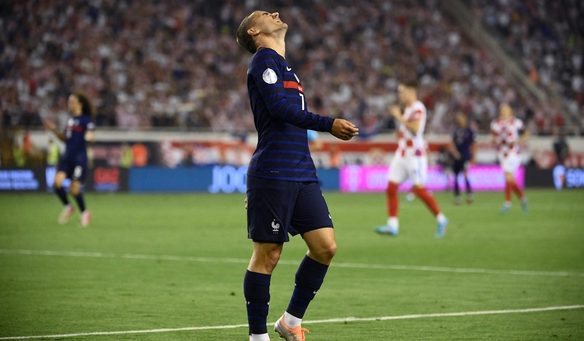 Antoine Griezmann, în meciul Croația - Franța 1-1