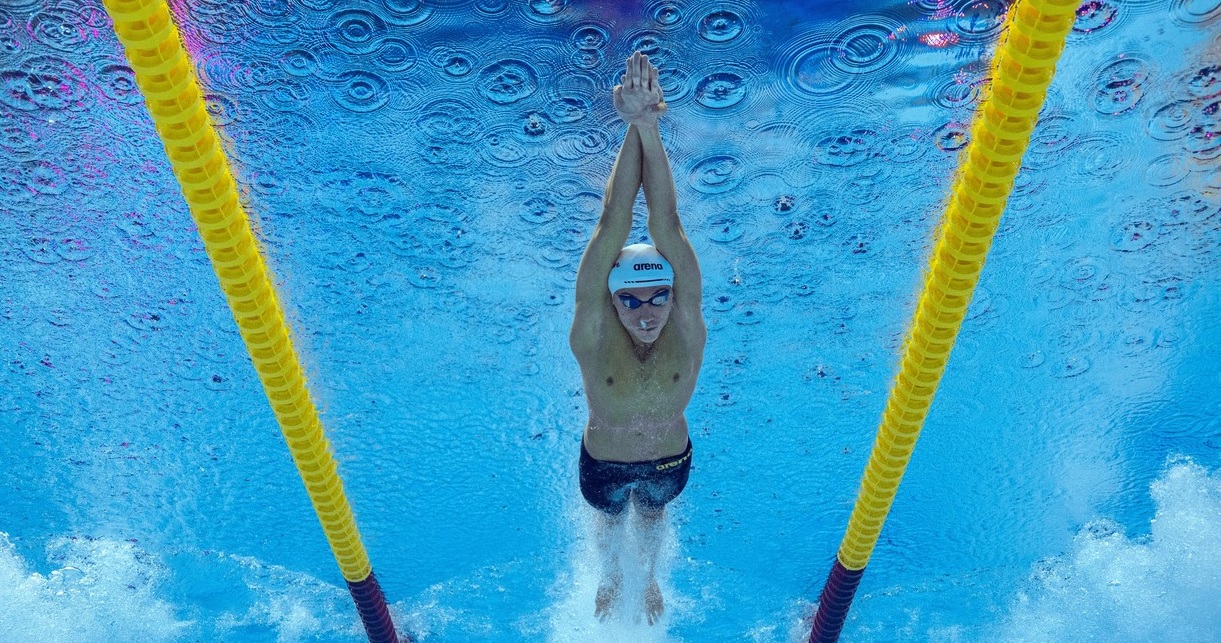 David Popovici, în semifinalele probei de 100 de metri liber
