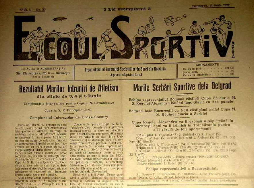 VIDEO. 100 de ani de la primul meci al naționalei. Belgrad, 1922