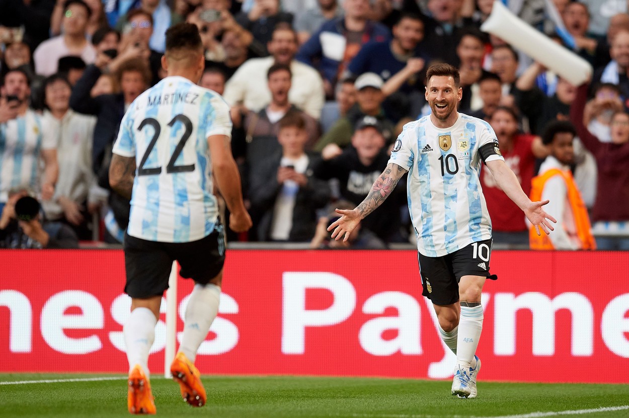 Italia – Argentina 0-3. Lautaro Martinez, Di Maria şi Paulo Dybala au marcat. Lionel Messi a dat două pase de gol