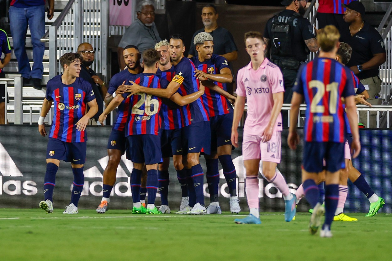 Inter Miami – Barcelona 0-6. Catalanii, demonstrație de forță în amicalul cu echipa lui David Beckham. Urmează ”El Clasico”!