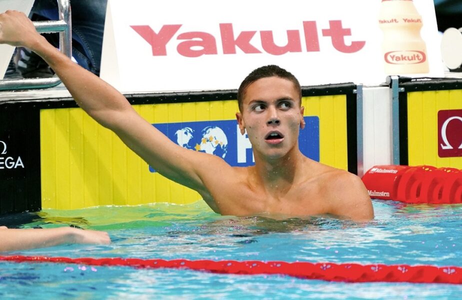 David Popovici s-a calificat în semifinalele Campionatului European de nataţie cu un nou record al competiţiei în proba de 100 metri liber