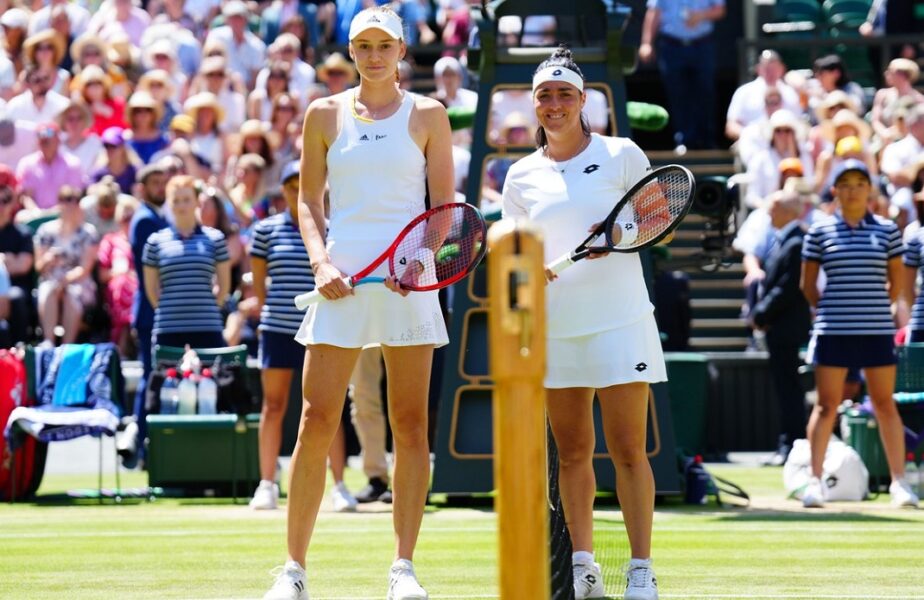 Elena Rybakina și Ons Jabeur, în finala Wimbledon 2022