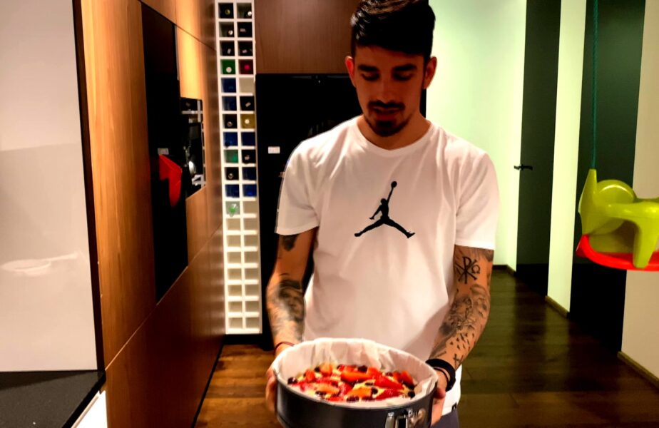 Sergiu Hanca e as în bucătărie! Ca să se relaxeze, se apucă de gătit: „Mănânc sănătos!”. La ce pofteşte fotbalistul