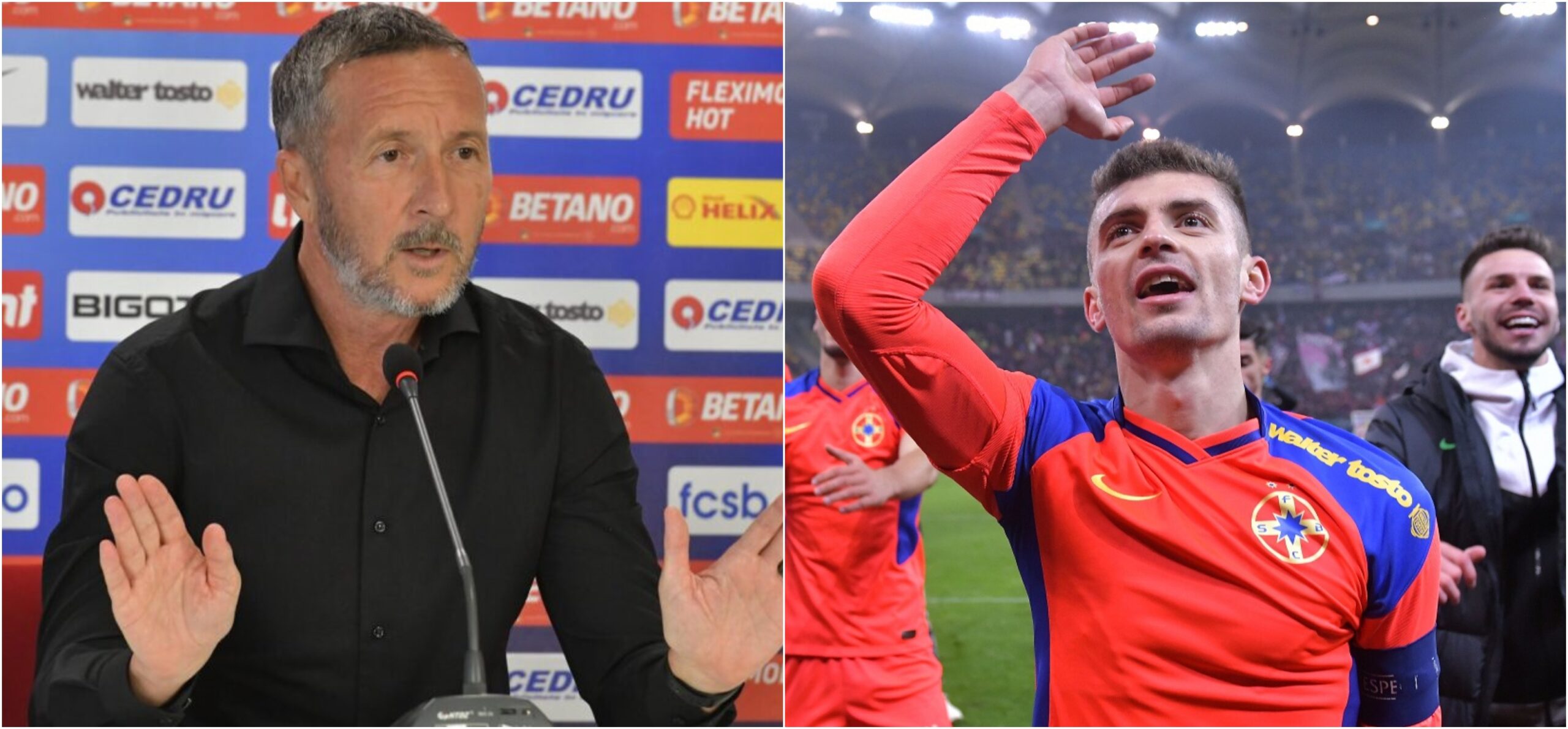 Mihai Stoica și Florin Tănase au făcut pace înainte de FC Saburtalo - FCSB