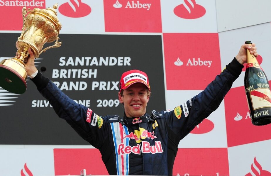Sebastian Vettel, pe podium