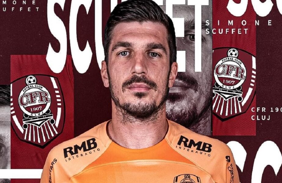 CFR Cluj și-a găsit portar! Echipa lui Dan Petrescu a anunțat transferul lui Simone Scuffet