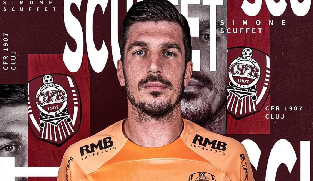 CFR Cluj și-a găsit portar! Echipa lui Dan Petrescu a anunțat transferul lui Simone Scuffet
