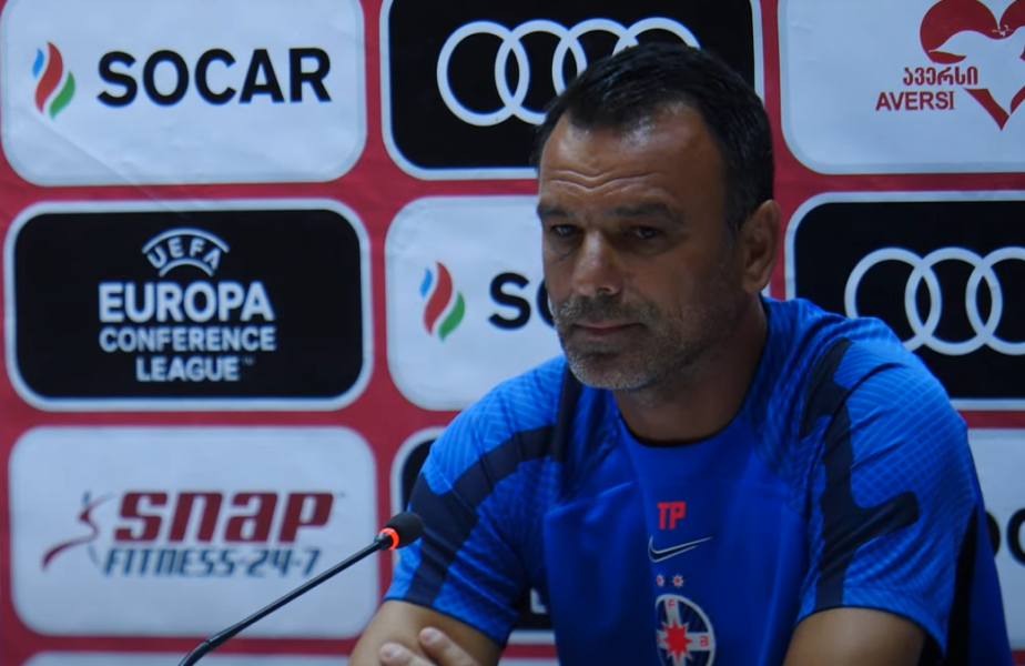 Toni Petrea, „încolțit” de georgieni la conferință: „Care e adevărata Steaua?”. Cum a răspuns antrenorul de la FCSB înaintea meciului cu Saburtalo