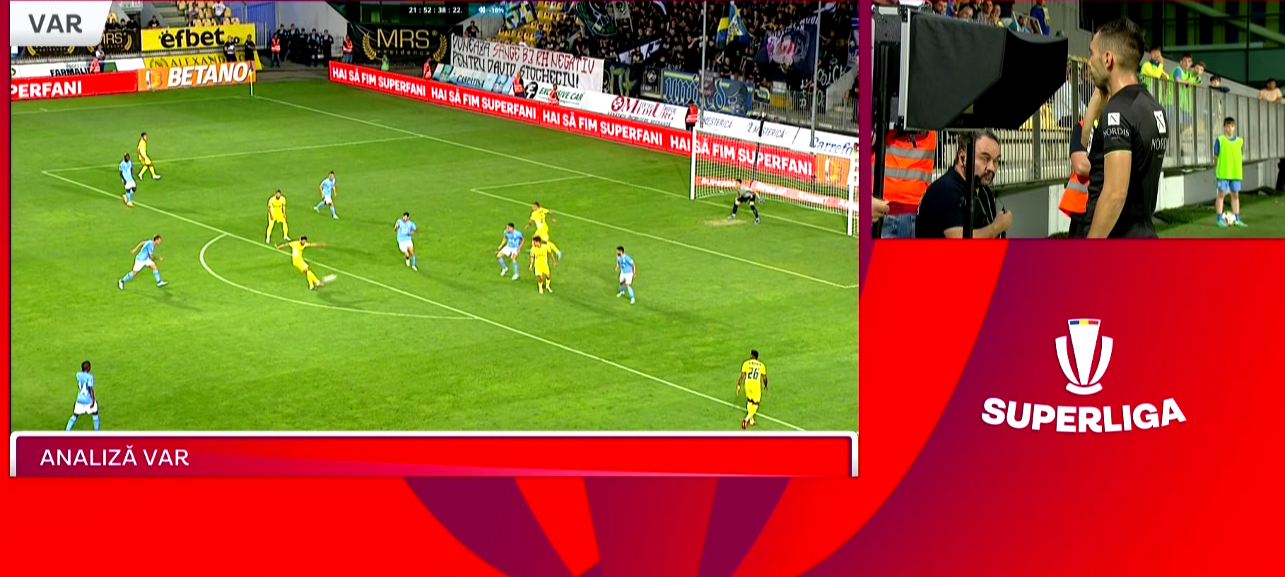 VAR-ul lovește din nou în Superliga! Golul marcat de Petrolul, anulat pentru offside după o fază controversată