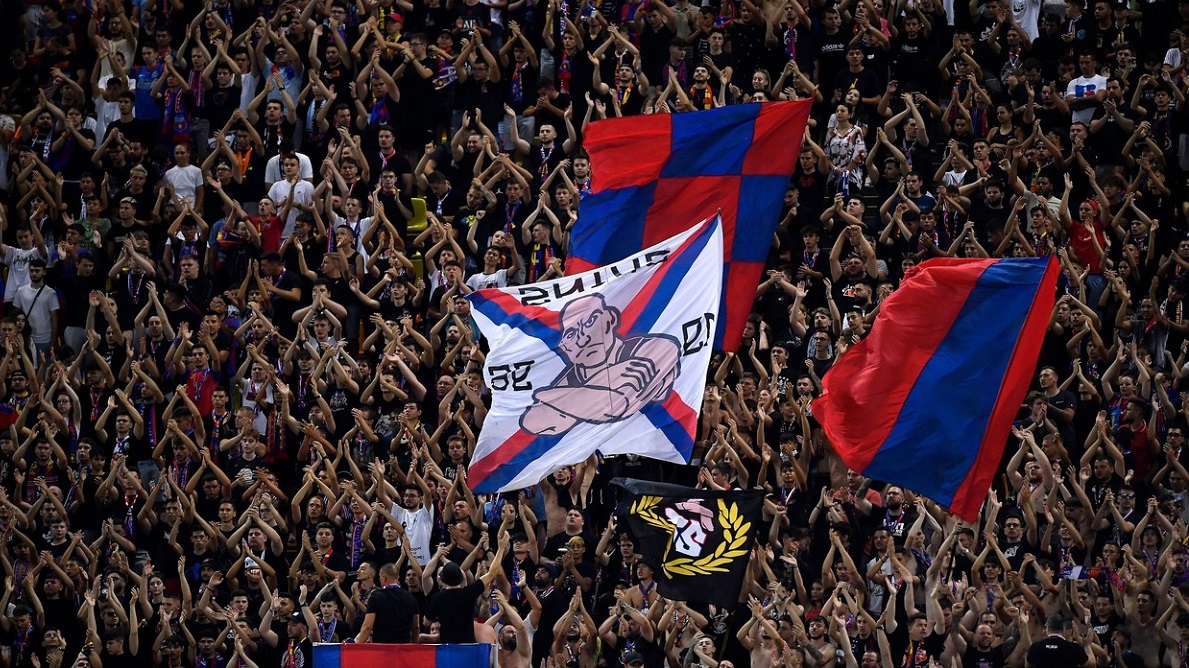 Cum arată banner-ul pe care FCSB va fi obligată de UEFA să-l afișeze la meciul cu Viking! + Anunțul făcut de ultrașii “roș-albaștri”