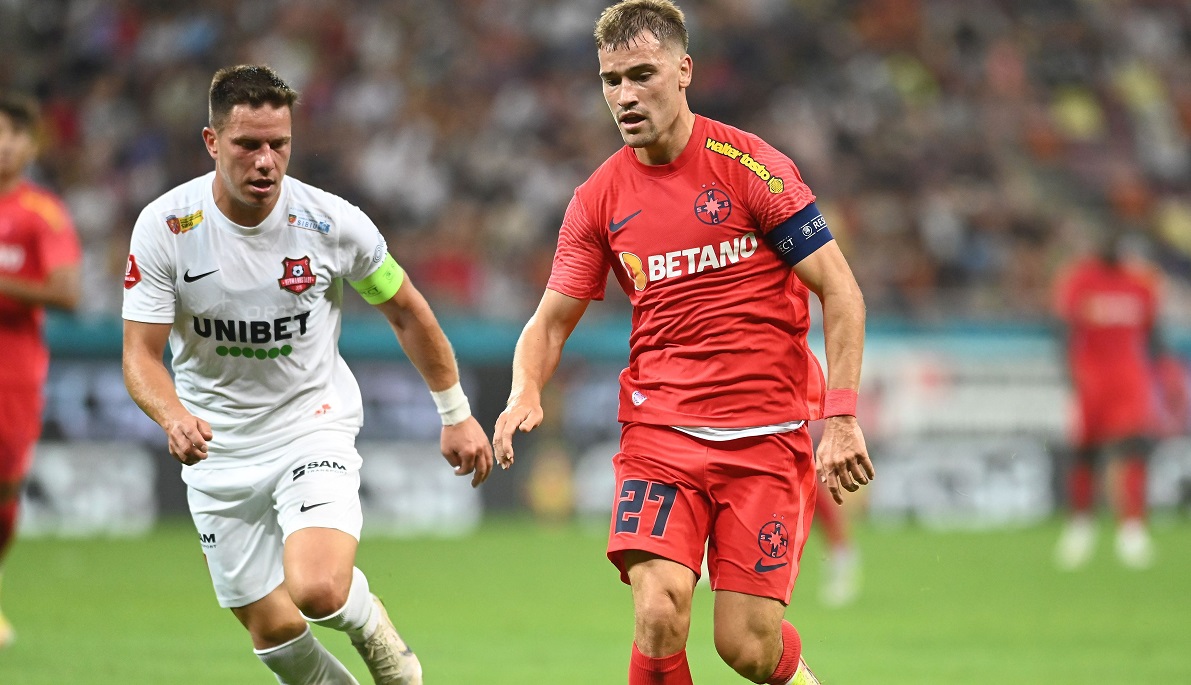 Darius Olaru, gol superb în FCSB - FC Hermannstadt