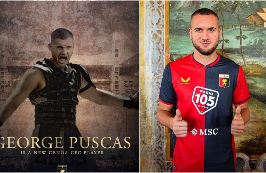 OFICIAL | George Puşcaş a semnat cu Genoa! Este noul „gladiator” din Serie B. Prima reacţie a românului