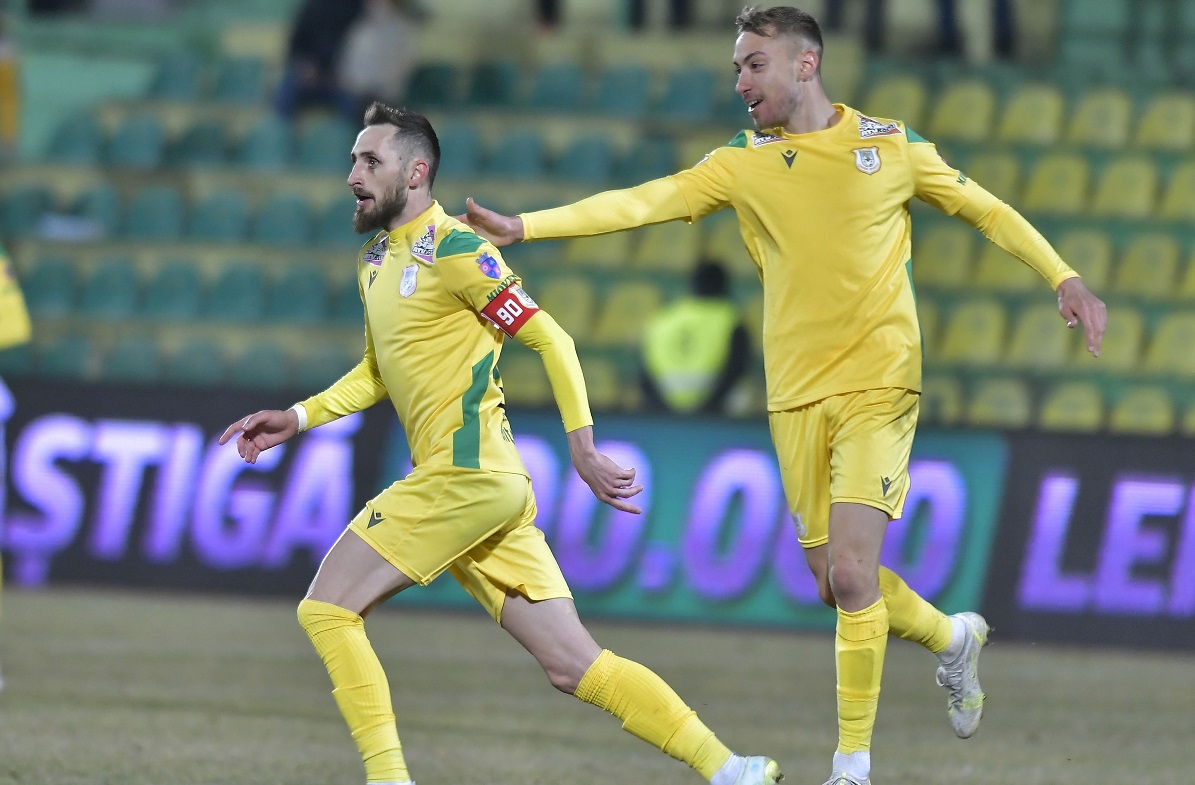 Bogdan Rusu, bucurie după marcarea unui gol