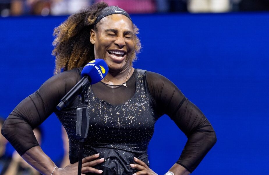 Serena Williams, în timpul interviului de la US Open / Profimedia