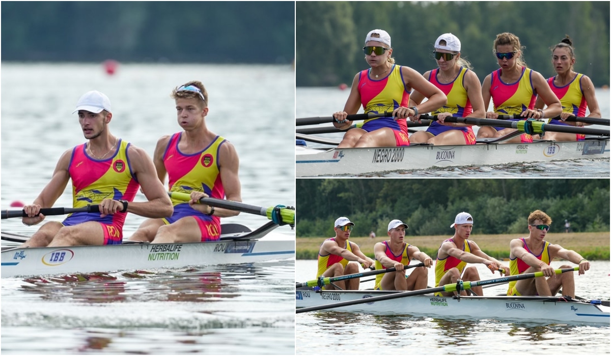 România, cinci medalii de aur şi patru de argint Campionatele Europene de Canotaj U23. Mesajul premierului pentru sportivii tricolori