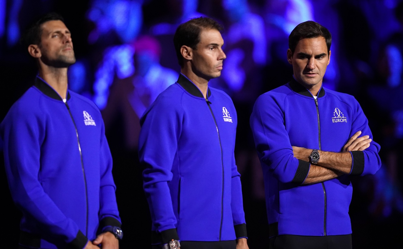 Novak Djokovic a plâns în timpul meciului de retragere al lui Roger Federer