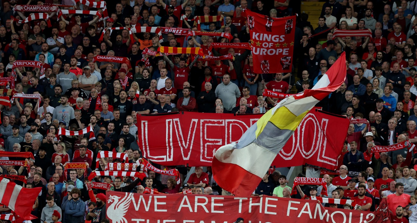 Fanii lui Liverpool, pe Anfield